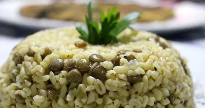 Limonlu Yeşil Mercimek & Bulgur Pilavı